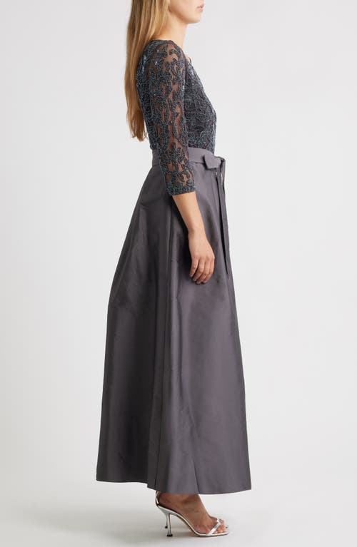Pisarro Nights Sequin Bodice Gown In Black