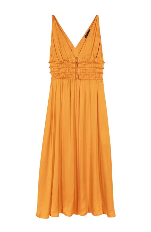 MAJE MAJE SATIN-LOOK MAXI DRESS