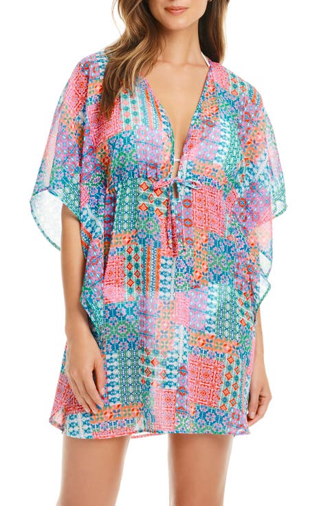 Ibiza Bohemia Chiffon Cover-Up Caftan