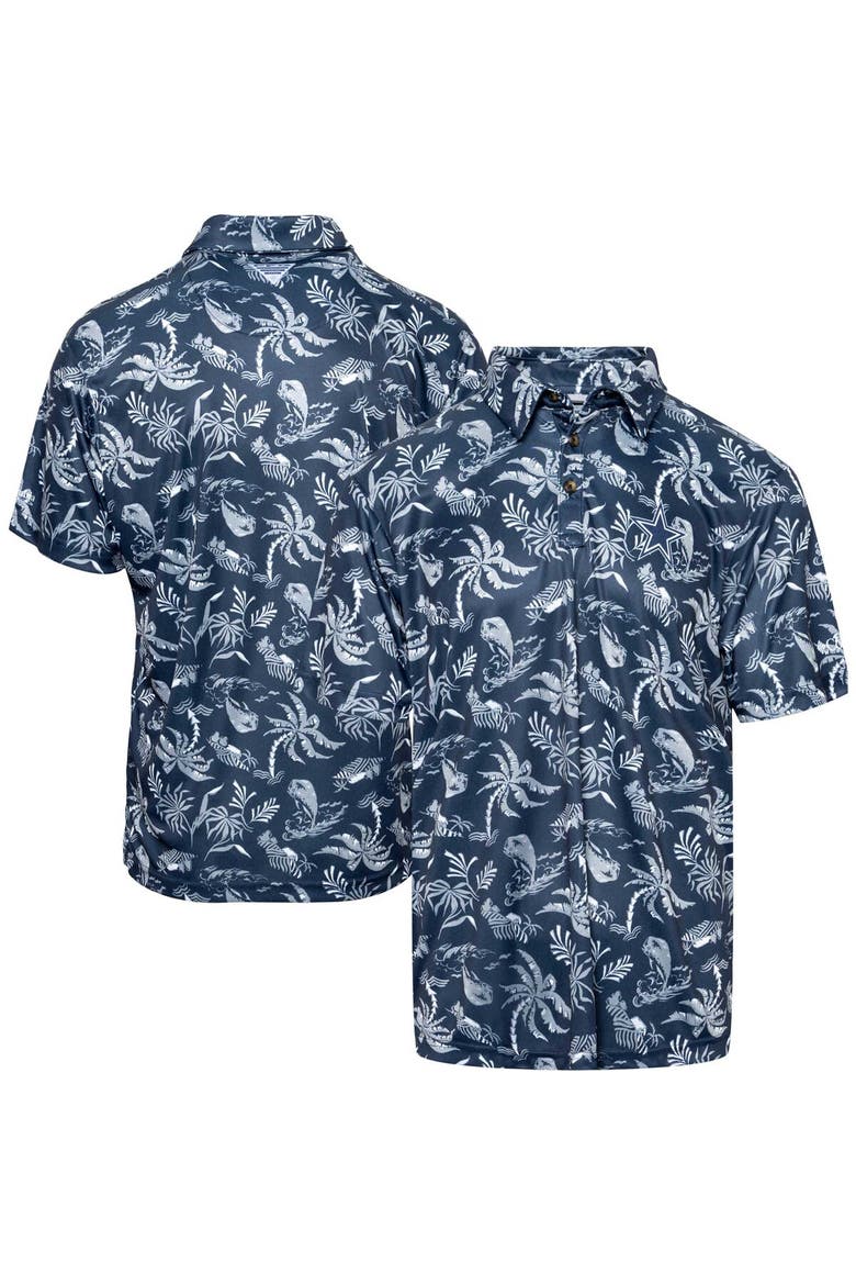 Men's Columbia Navy Dallas Cowboys Super Terminal Tackle Omni-Shade Polo, Main, color, Navy