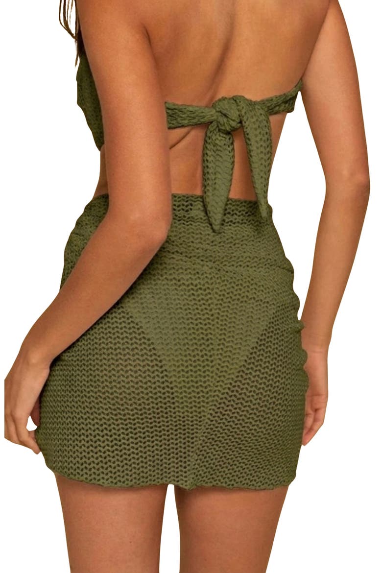 Olive Sheer Cover-Up Sarong, Alternate, color, OLIVE CROCHET