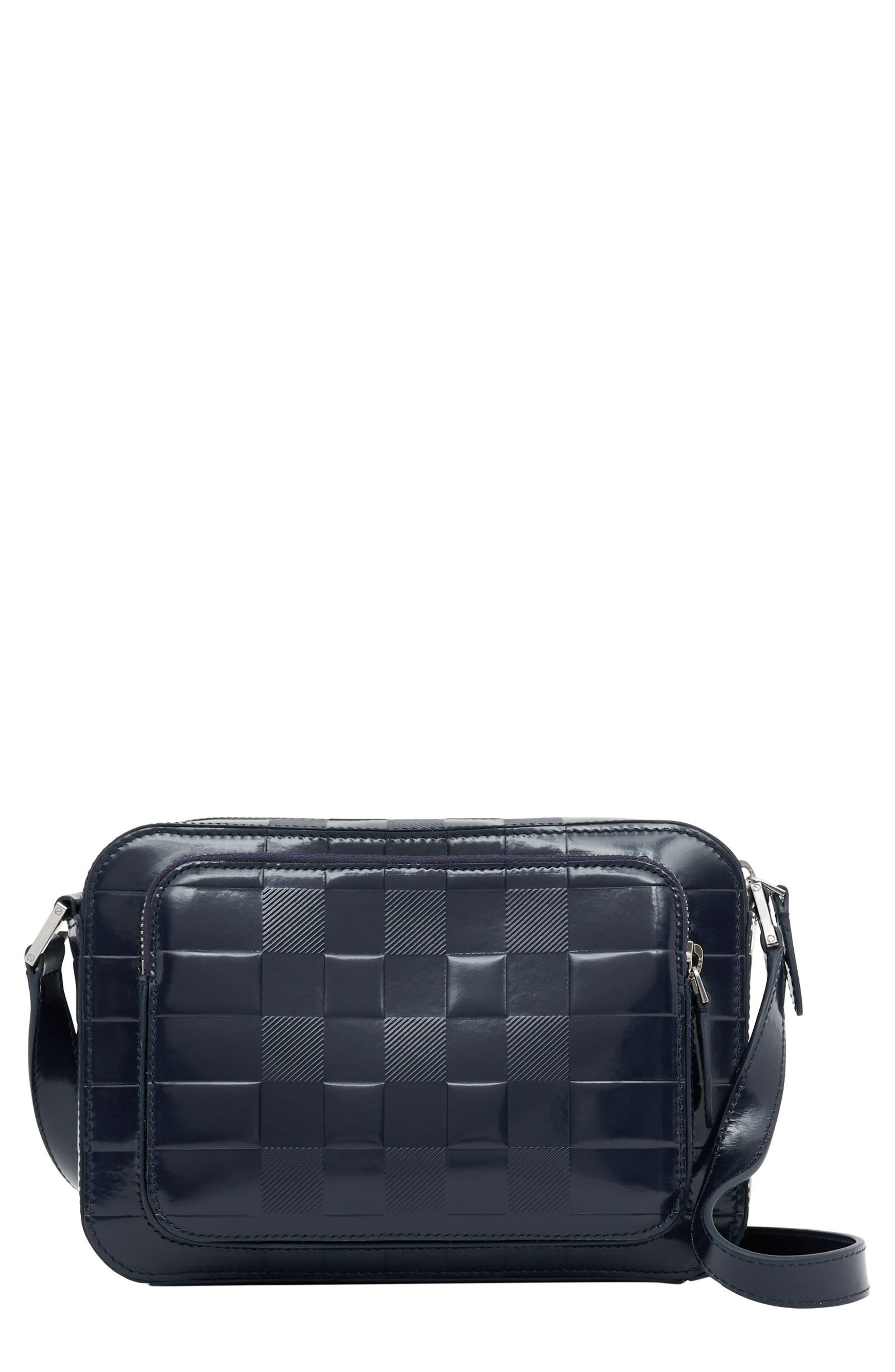 Burberry Paddy Check Embossed Leather, Main, color, 