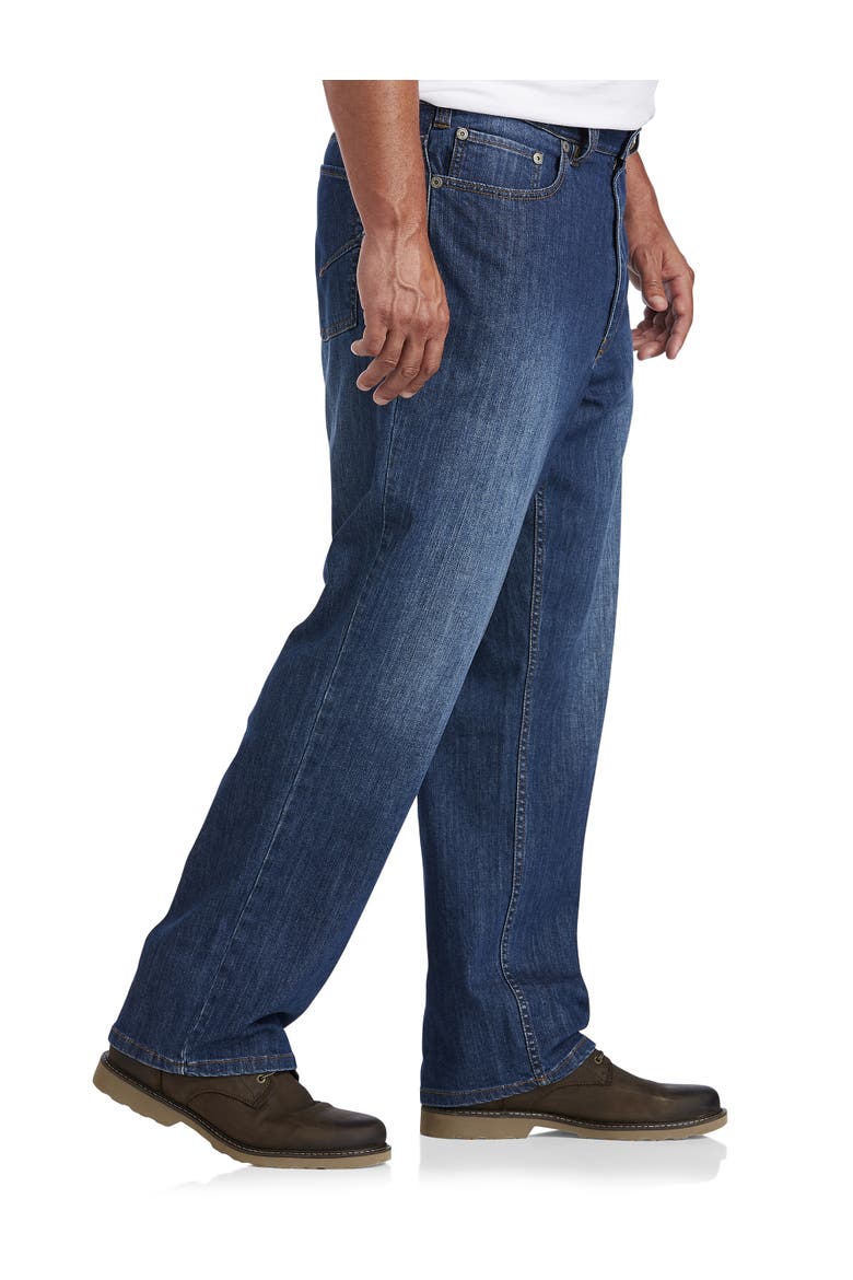 Basic Blue Relaxed-Fit Stretch Jeans, Alternate, color, BASIC BLUE WASH