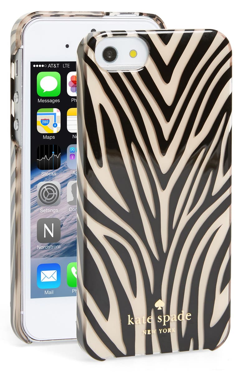 Kate Spade New York animal print iPhone 5 & 5s case, Main, color, 