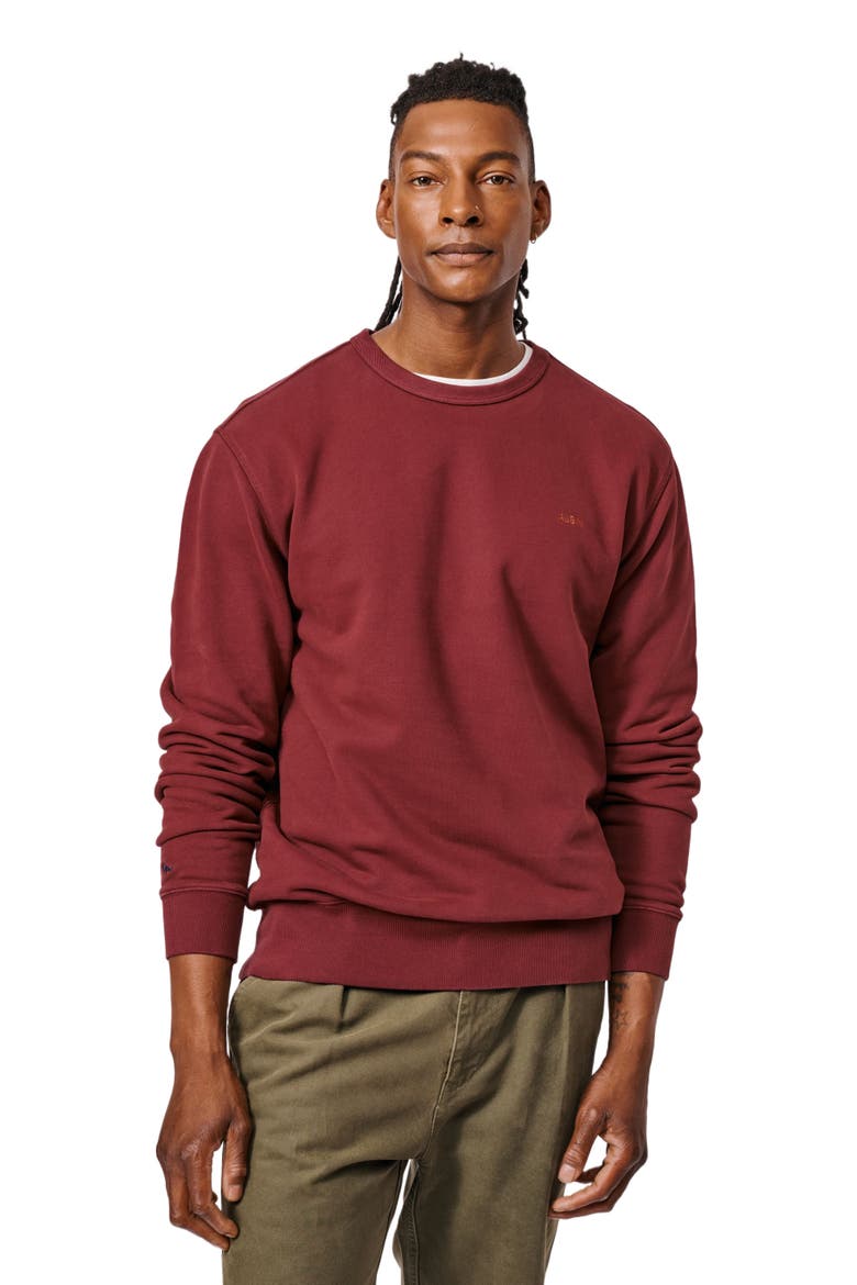 Vestry Crew Neck Sweatshirt, Main, color, Port