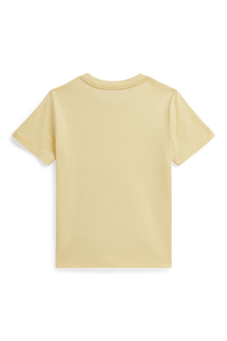 Kids' Cotton Crewneck T-Shirt, Alternate, color, BEACH YELLOW
