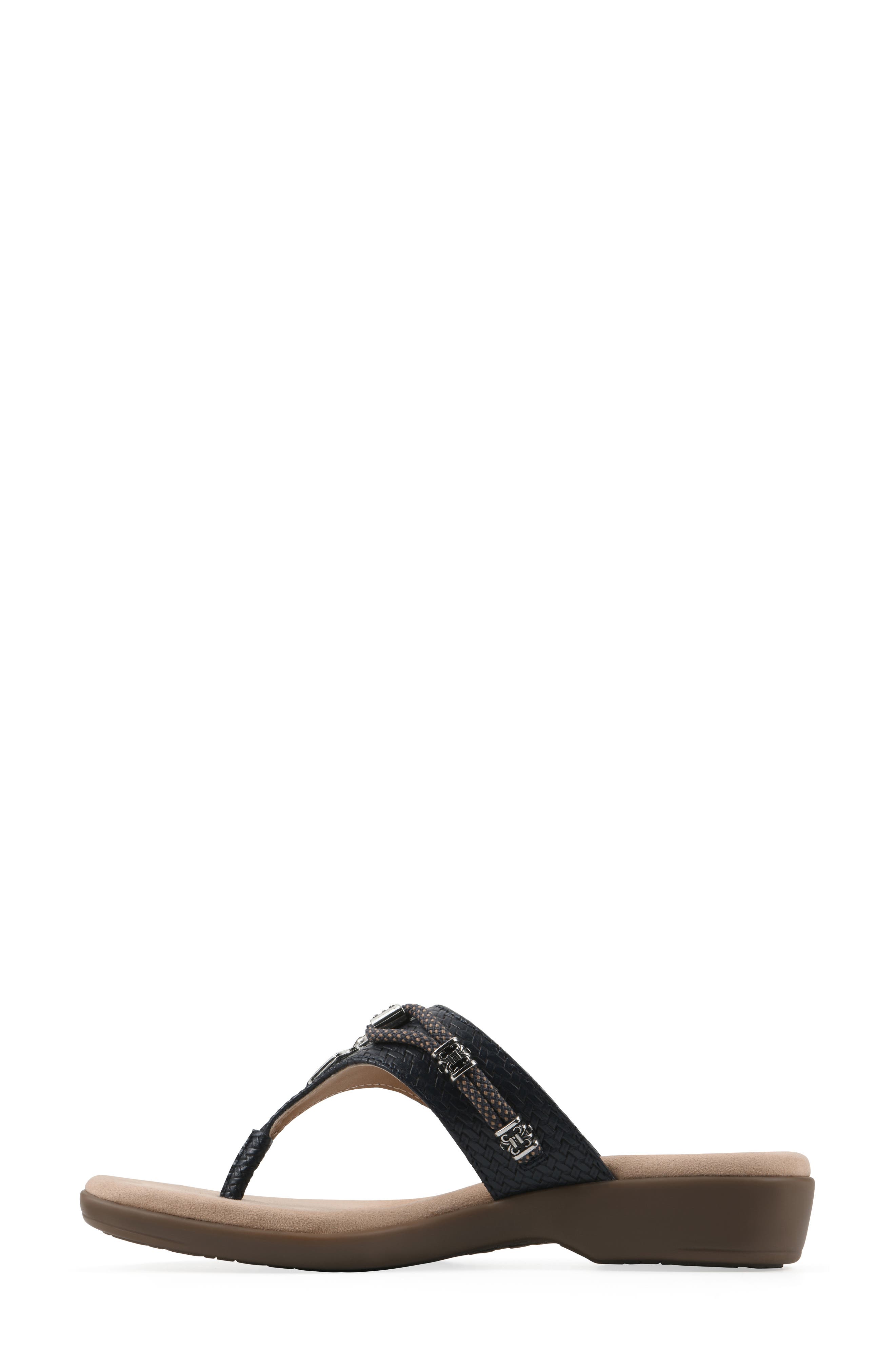 Bainah Thong Sandal, Alternate, color, NAVY / WOVEN