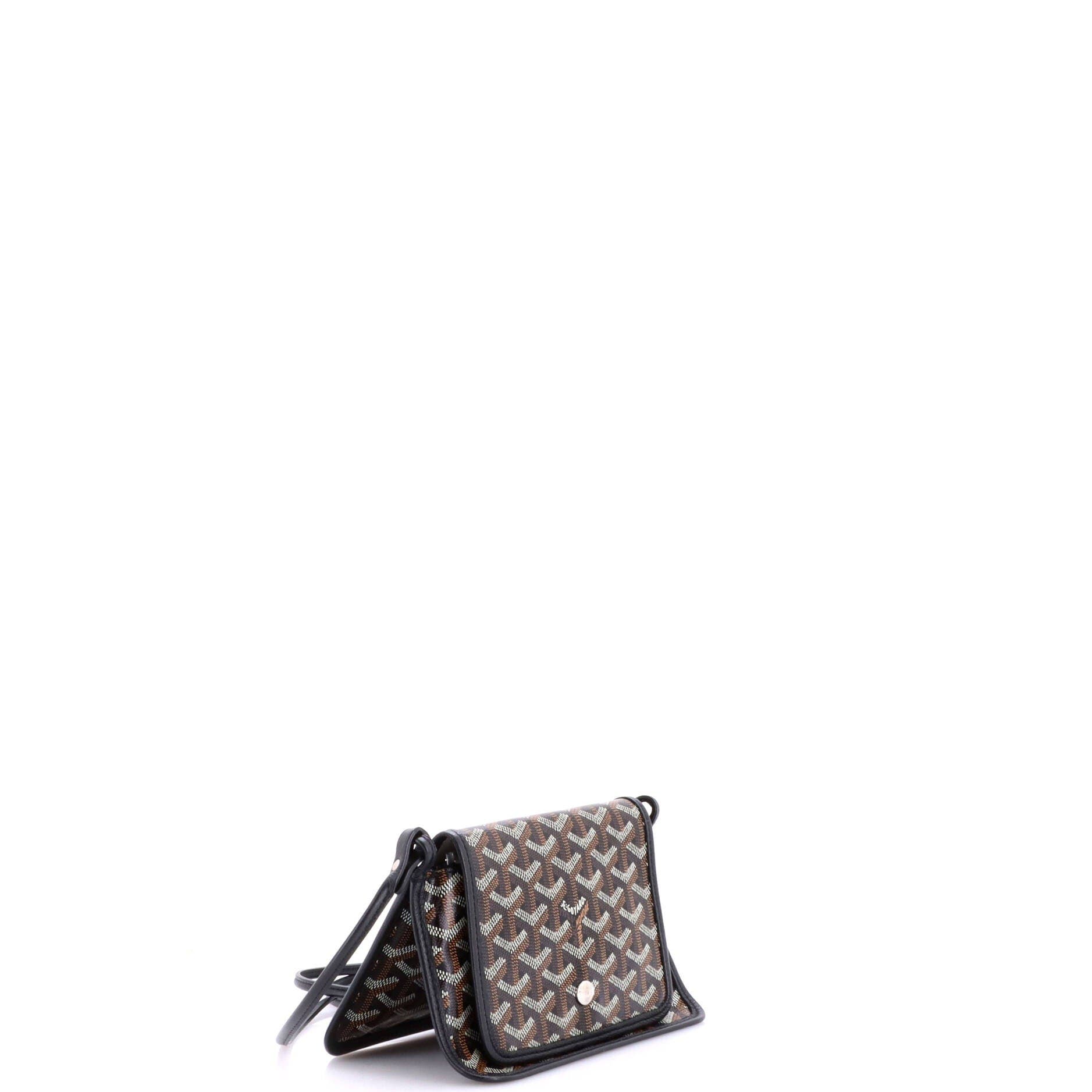 Plumet Clutch Wallet Coated Canvas, Alternate, color, Black