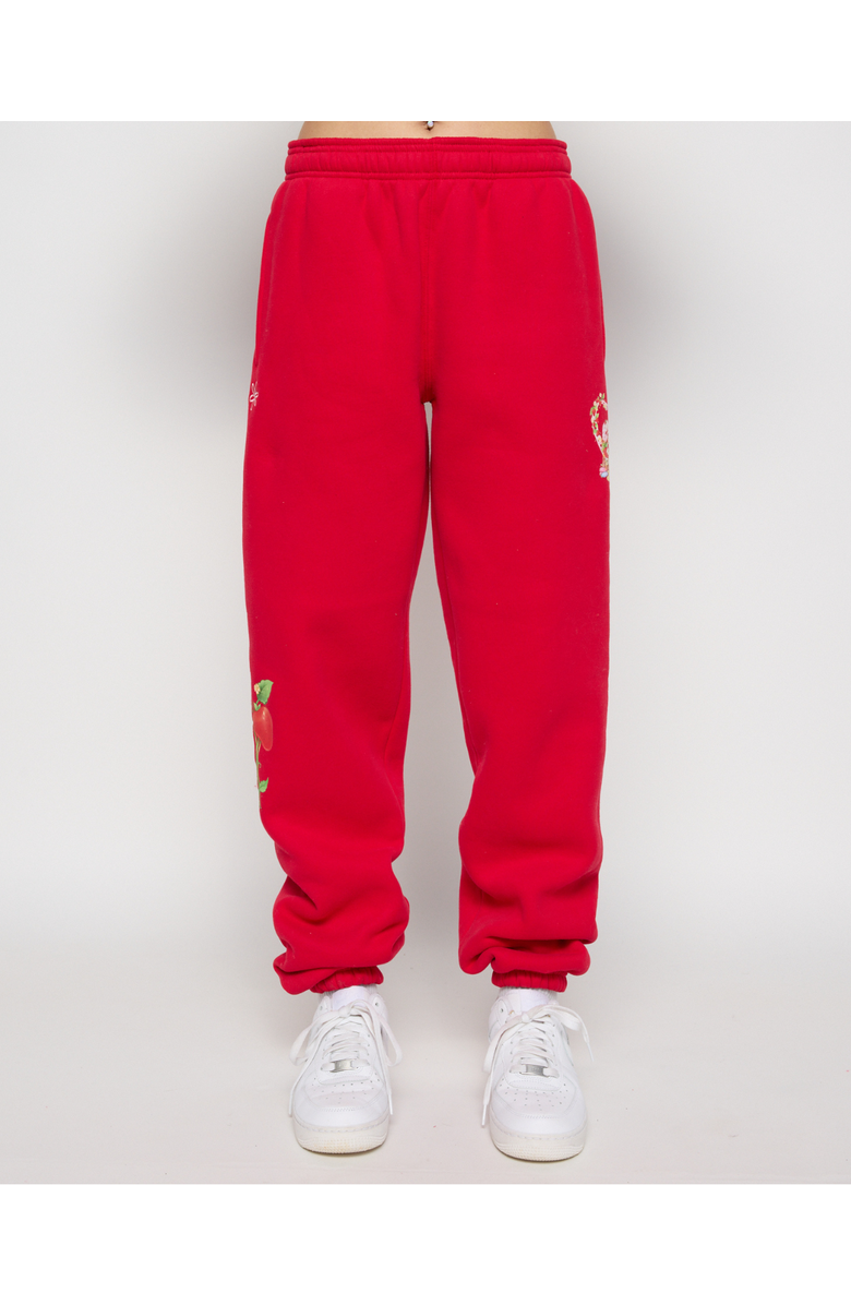 Samii Ryan | Life Is Sweet Sweatpants , Red , Medium , 3, Alternate, color, Red