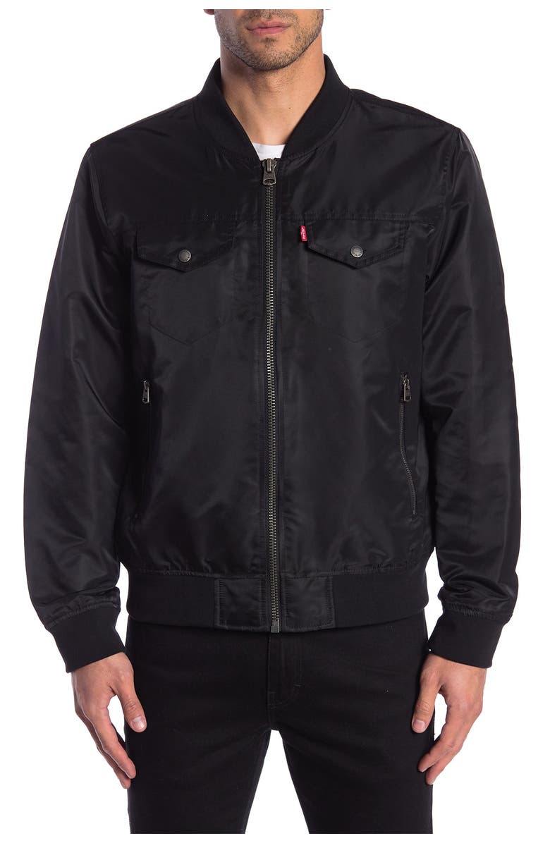 Levi's<sup>®</sup> Flight Satin Bomber Jacket, Alternate, color,