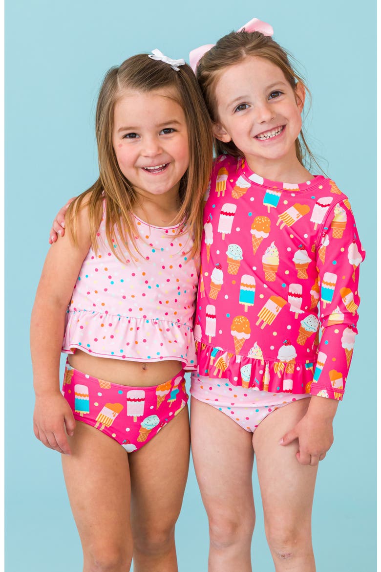 Kids' Sweet Scoops Reversible Two-Piece Swimsuit, Alternate, color, PINK