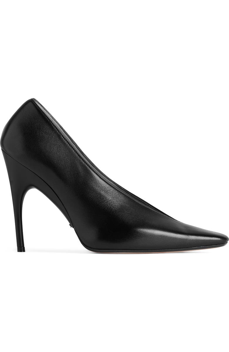 Balenciaga Duchesse Pointed Toe Pump, Main, color, Black