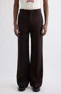 Acne Studios Palvin Fluid Herringbone Wide Leg Trousers