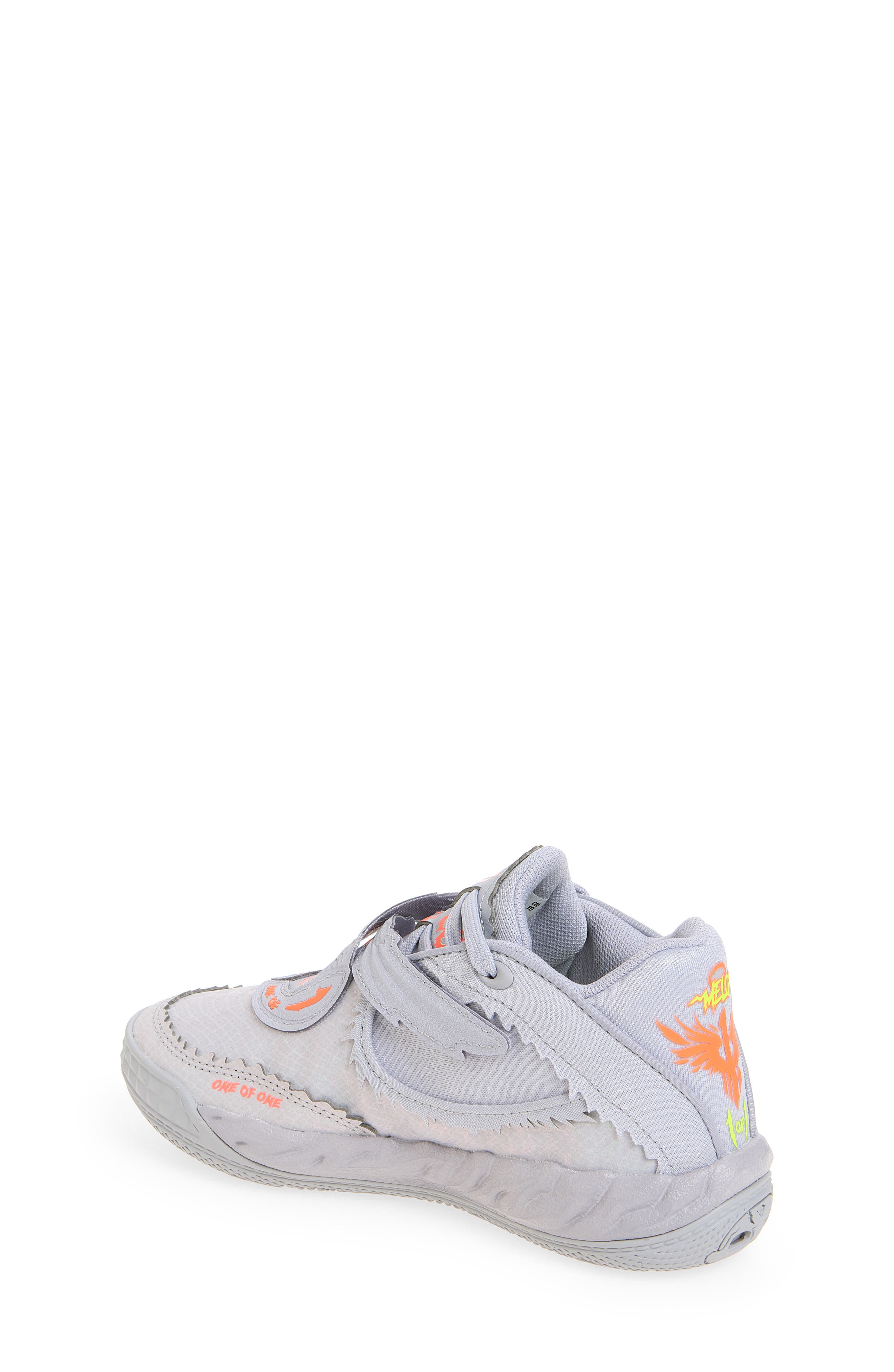 Kids' MB.05 Metallic Sneaker, Alternate, color, VIBRANT SILVER/ YELLOW/ RED