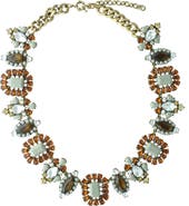 OLIVIA WELLES Davina Crystal Collar Necklace