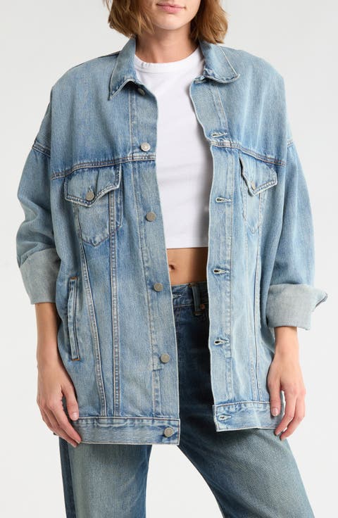 Serena Oversize Denim Trucker Jacket