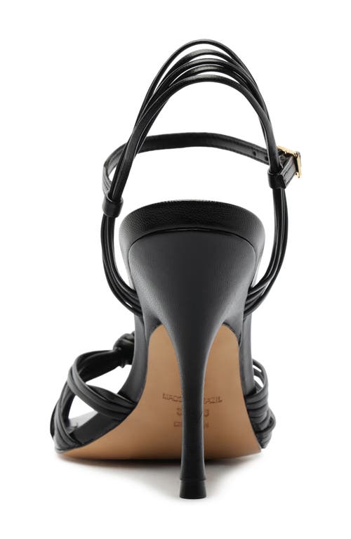 Arezzo Rosalie Slingback Pointed Toe Sandal In Black