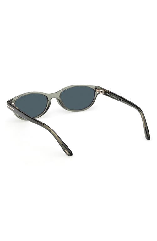Tom Ford Chloe 52mm Oval Sunglasses In Gray