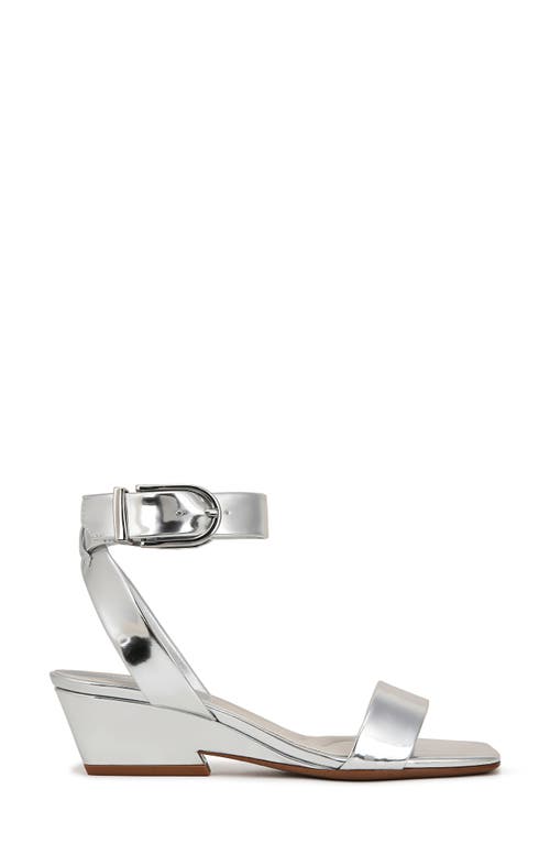 Franco Sarto Savini Ankle Strap Sandal In Silver