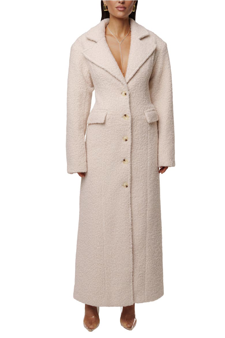 Midnight Check In Coat, Main, color, Ivory