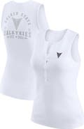 WEAR by Erin Andrews Women's WEAR by Erin Andrews White Golden State Valkyries Rib-Knit Henley Tank Top