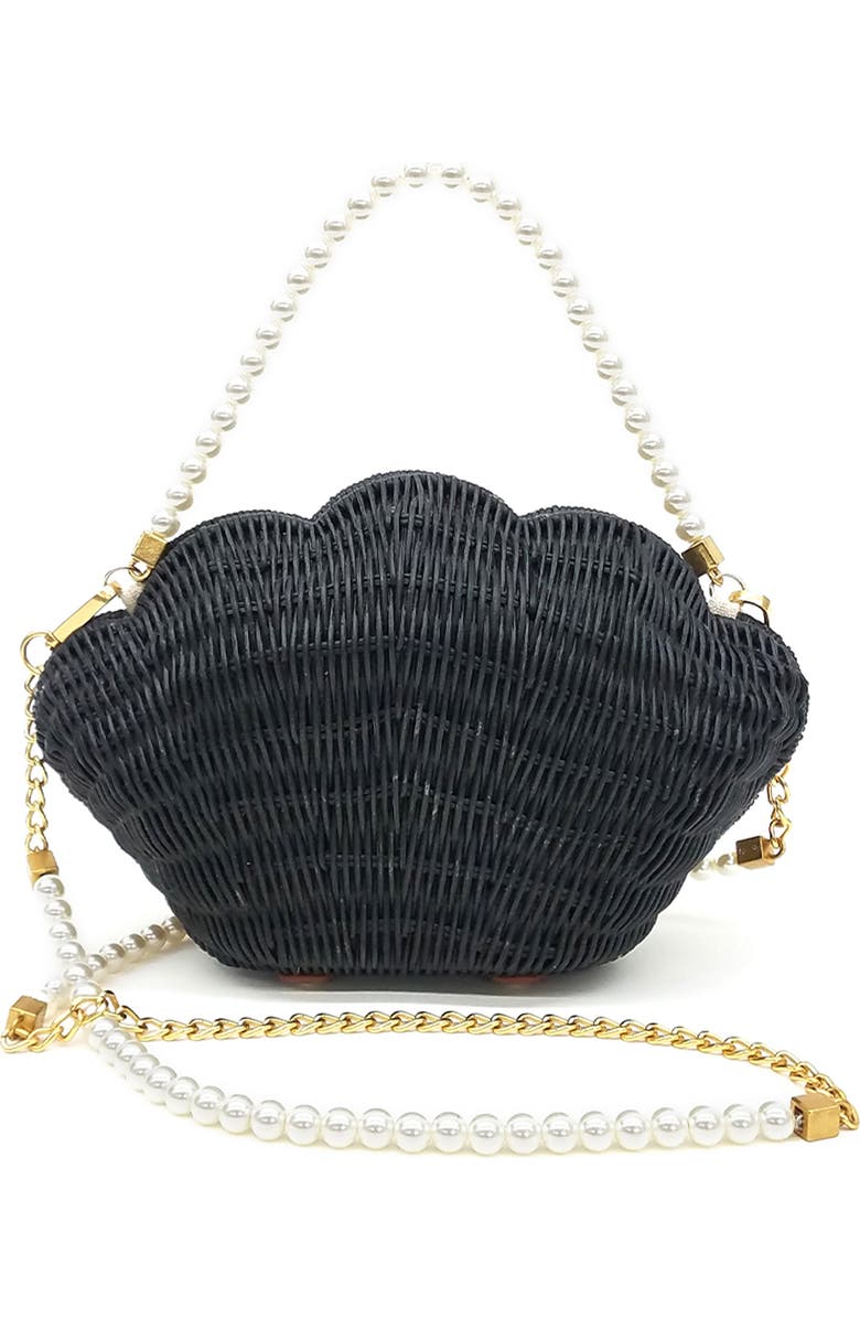 BTB Los Angeles Shelly Woven Rattan Bag, Main, color,