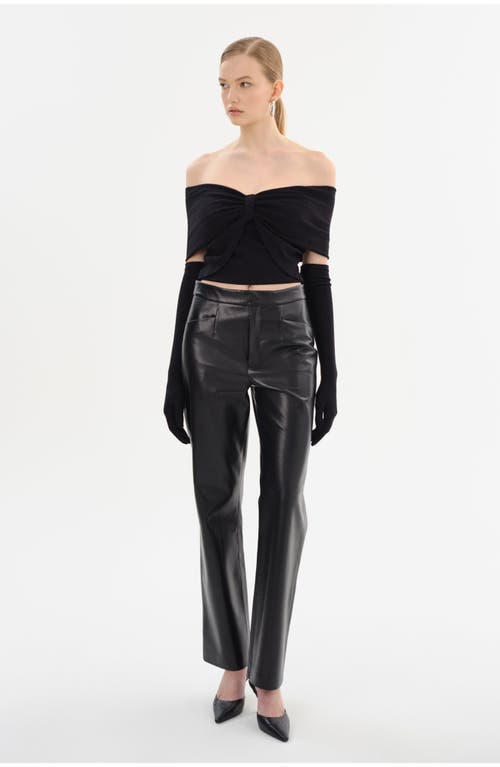 Lamarque Camelia | Lurex Knit Top In Black