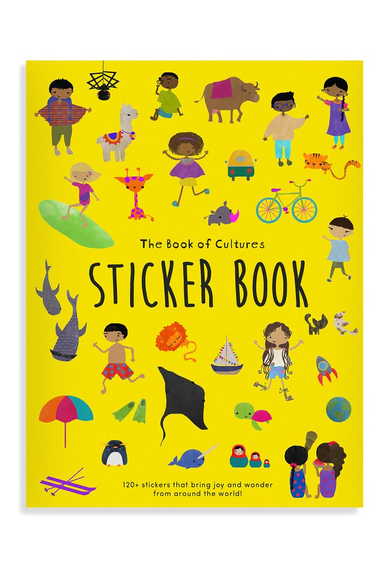 'The Book of Cultures' Sticker Book, Main, color, YELLOW