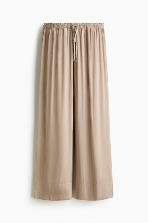 Wide Drawstring Trousers