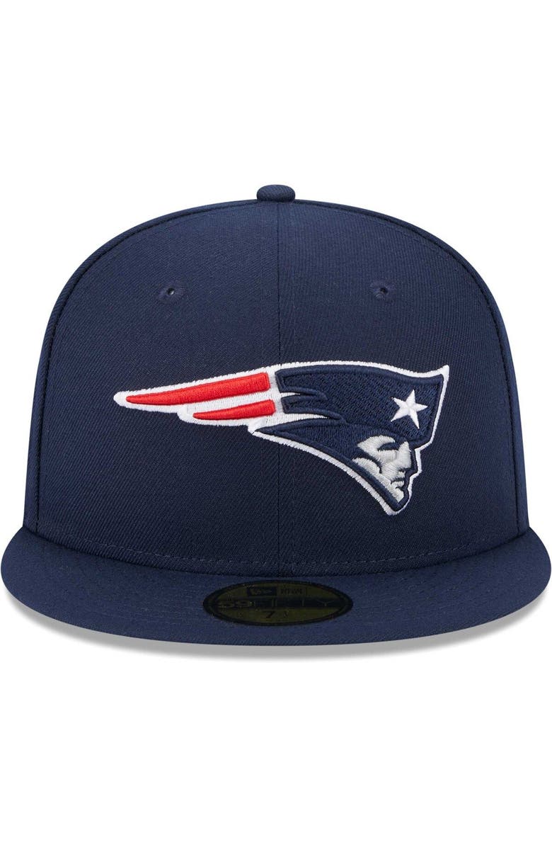 New Era Men's New Era Navy New England Patriots Camo Undervisor 59FIFTY Fitted Hat, Alternate, color, 