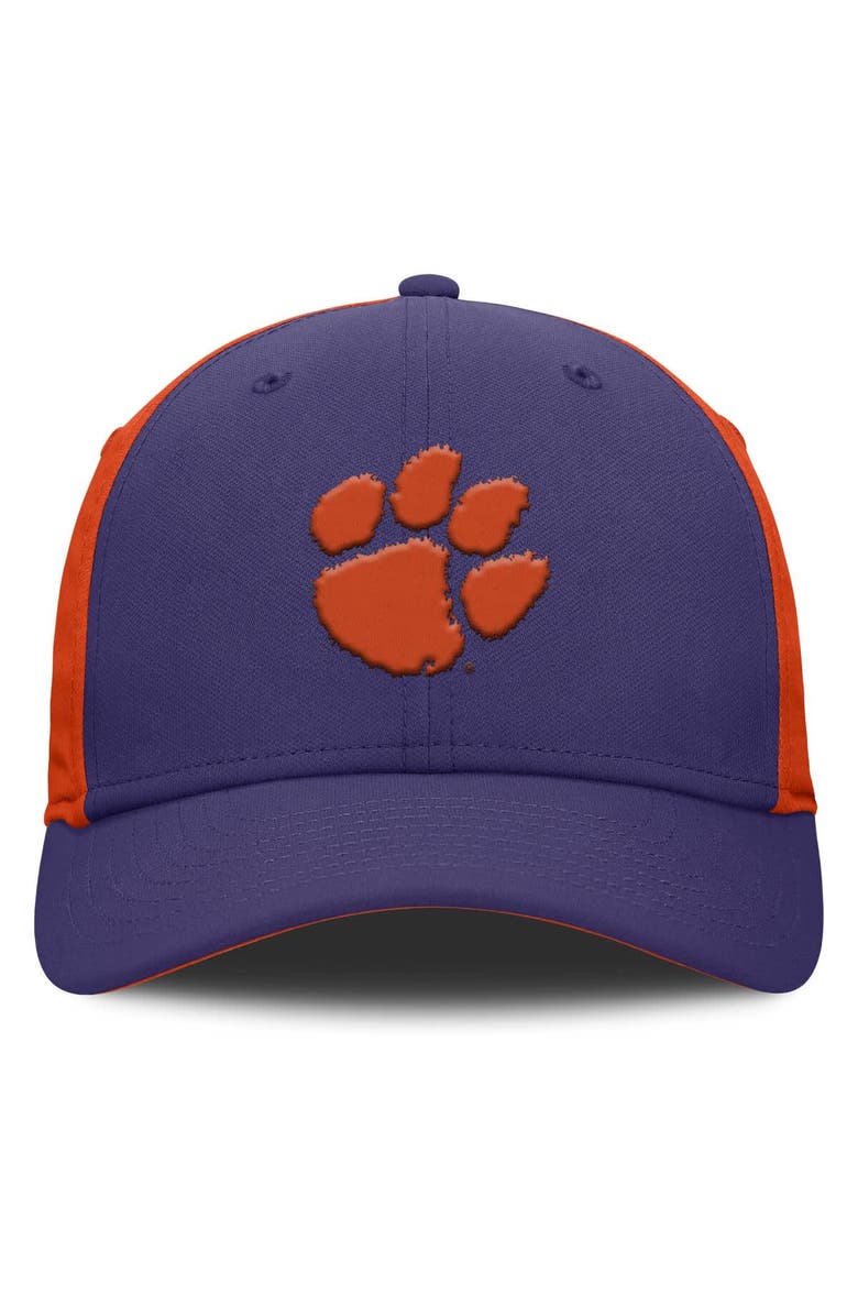 Nike Men's Nike Purple/Orange Clemson Tigers 2025 Sideline Rise Local Performance Flex Hat, Alternate, color, Purple