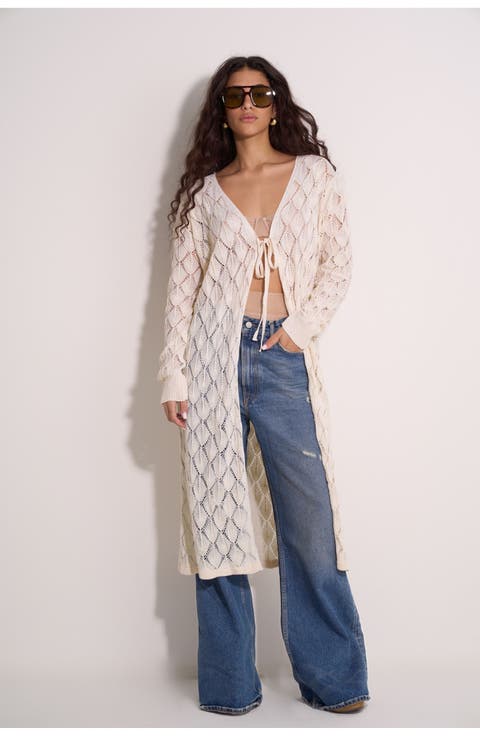 Santorini Crocheted Midi Cover-Up