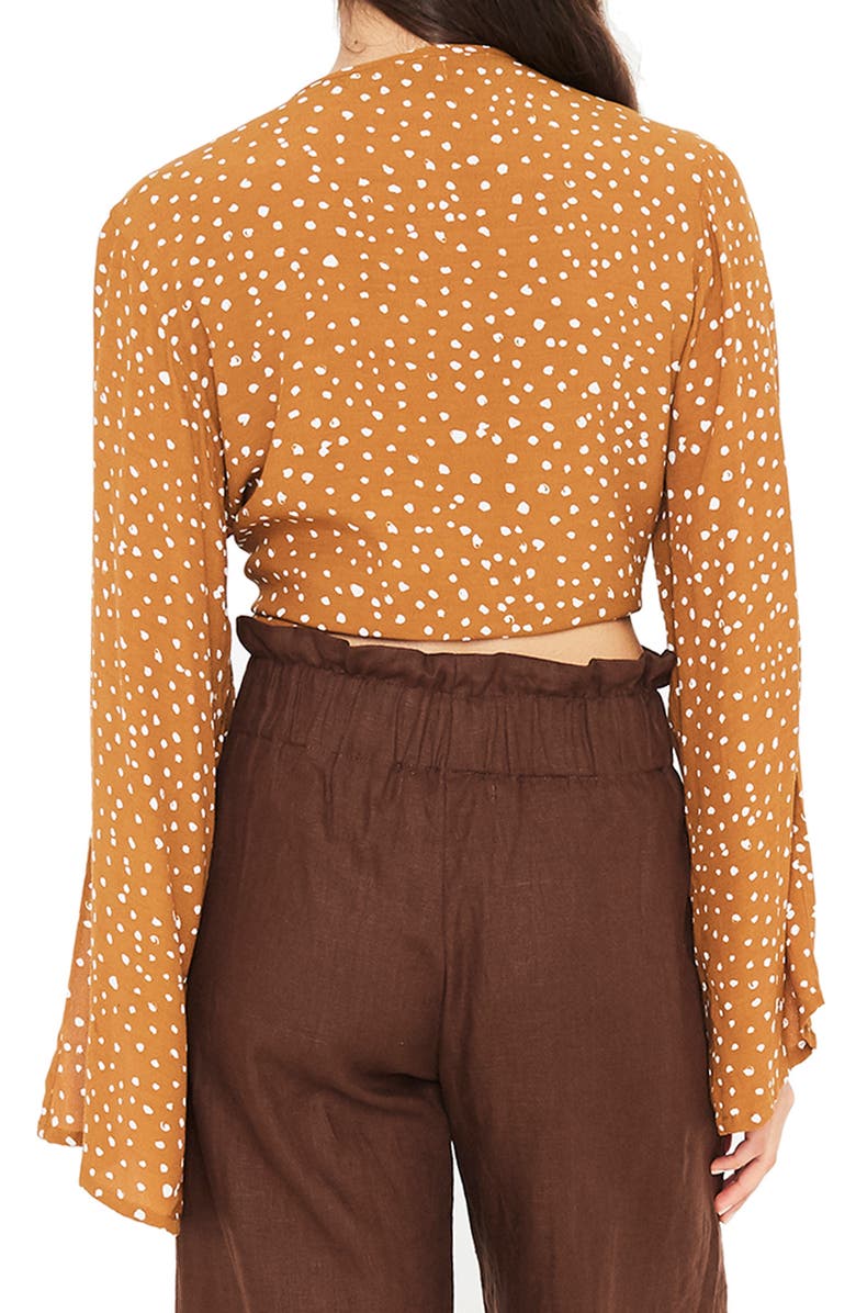 Faithfull the Brand Teguise Tie Hem Crop Top, Alternate, color,