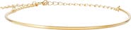 Adornia 18K Gold Plated Curved Bar Bracelet