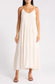 Blu Pepper Pleated Maxi Sundress