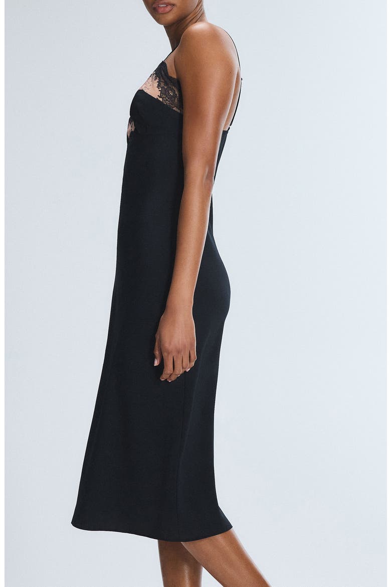 Lacestruck Sleep Slipdress, Alternate, color, TIRAMISU TAN/ BLACK CAVIAR
