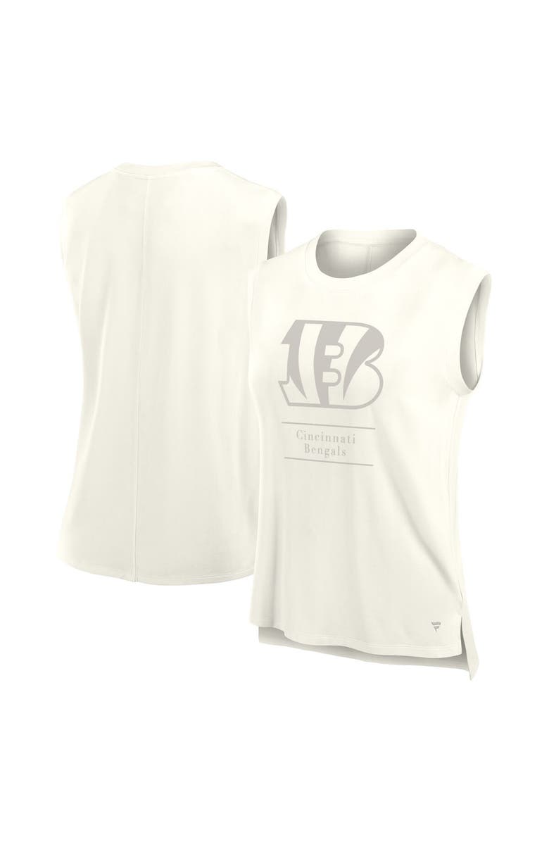 FANATICS Women's Fanatics Cream Cincinnati Bengals Studio Embrace Tank Top, Alternate, color, Cream