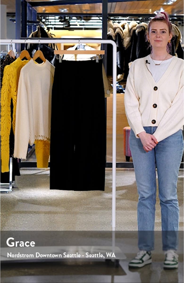 High Waist Wool Wide Leg Pants, sales video thumbnail