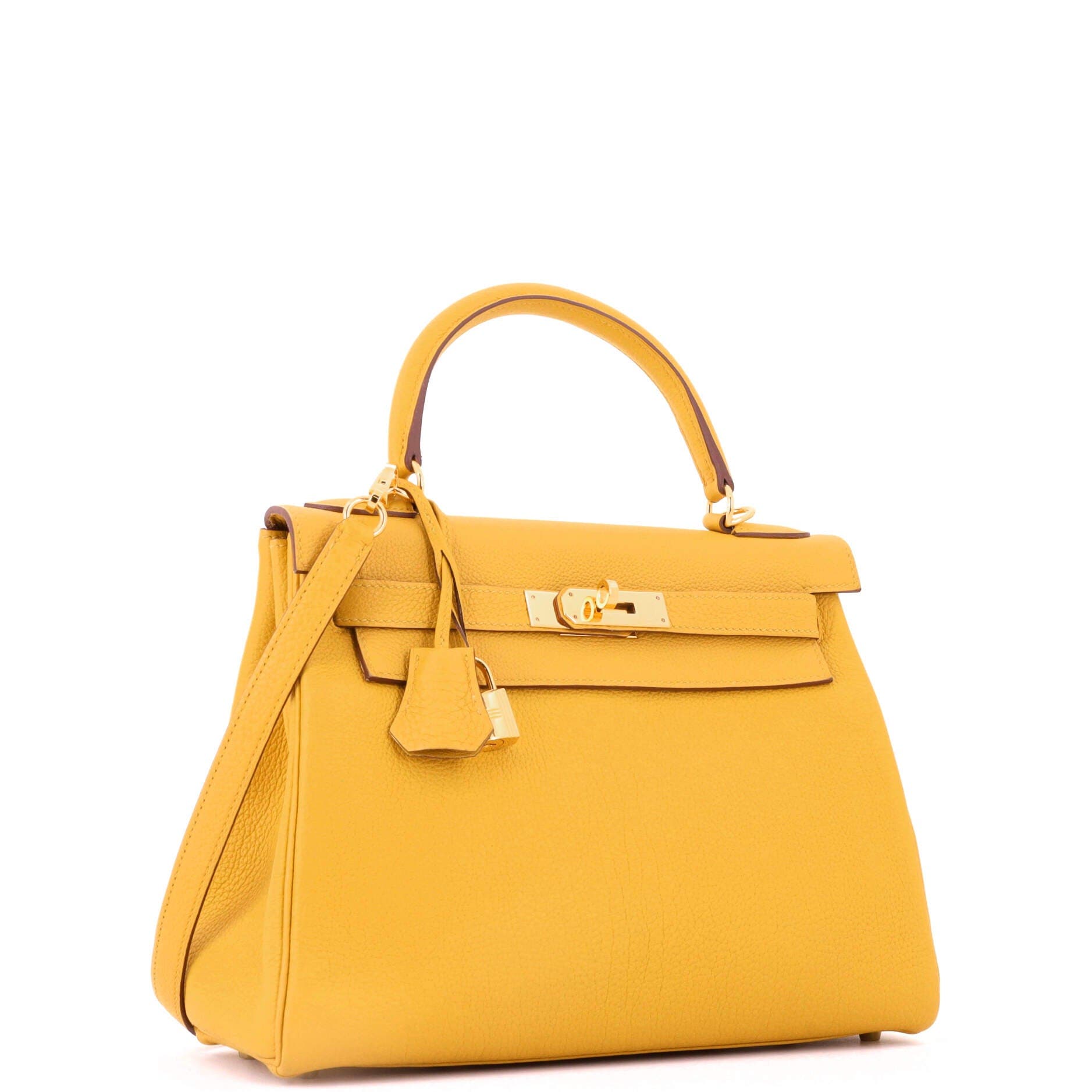 Kelly Handbag Yellow Togo with Gold Hardware 28, Alternate, color, Yellow