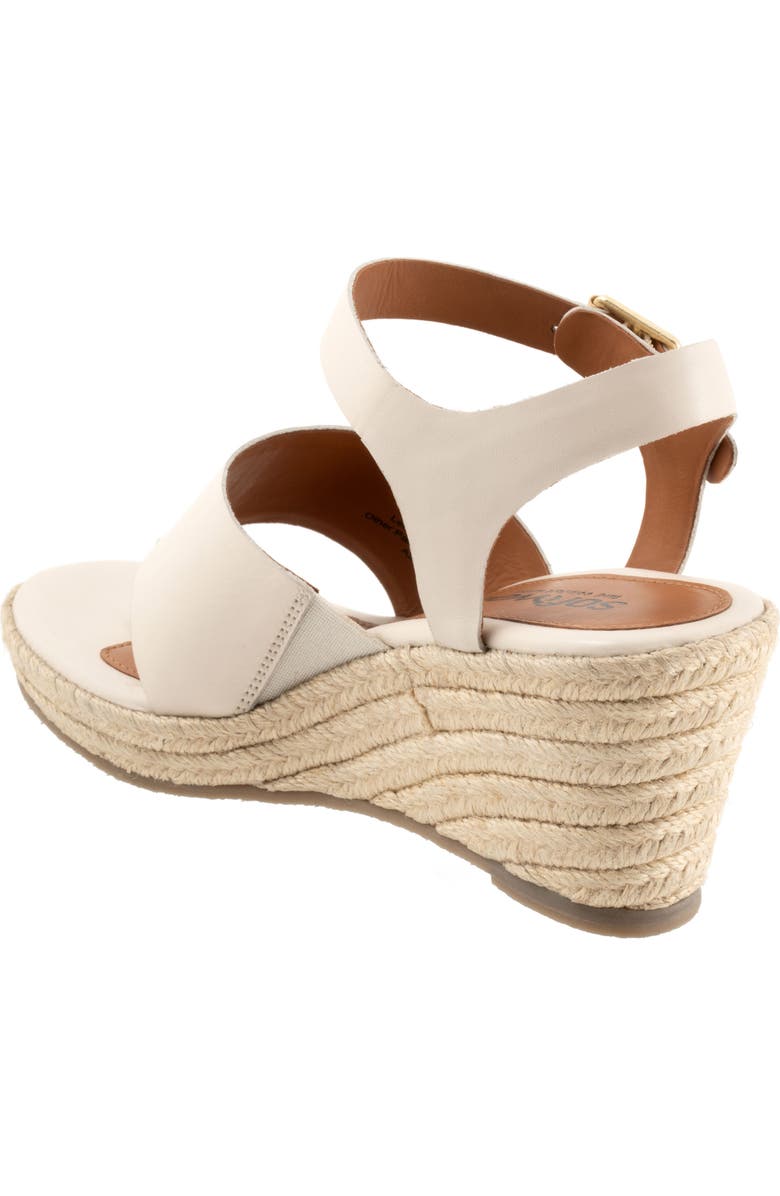 SoftWalk<sup>®</sup> Hilo Ankle Strap Espadrille Platform Wedge Sandal, Alternate, color, Ivory
