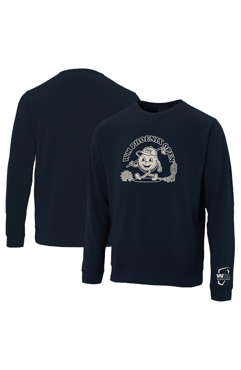 AHEAD Men's Ahead  Blue 2024 WM Phoenix Open Sandlake Pullover Sweatshirt, Main, color, Blue