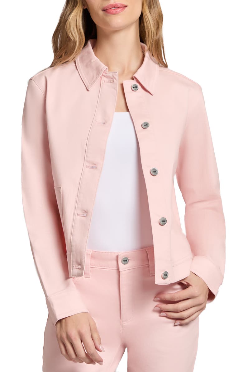 Jones New York Patch Pocket Denim Jacket, Main, color,