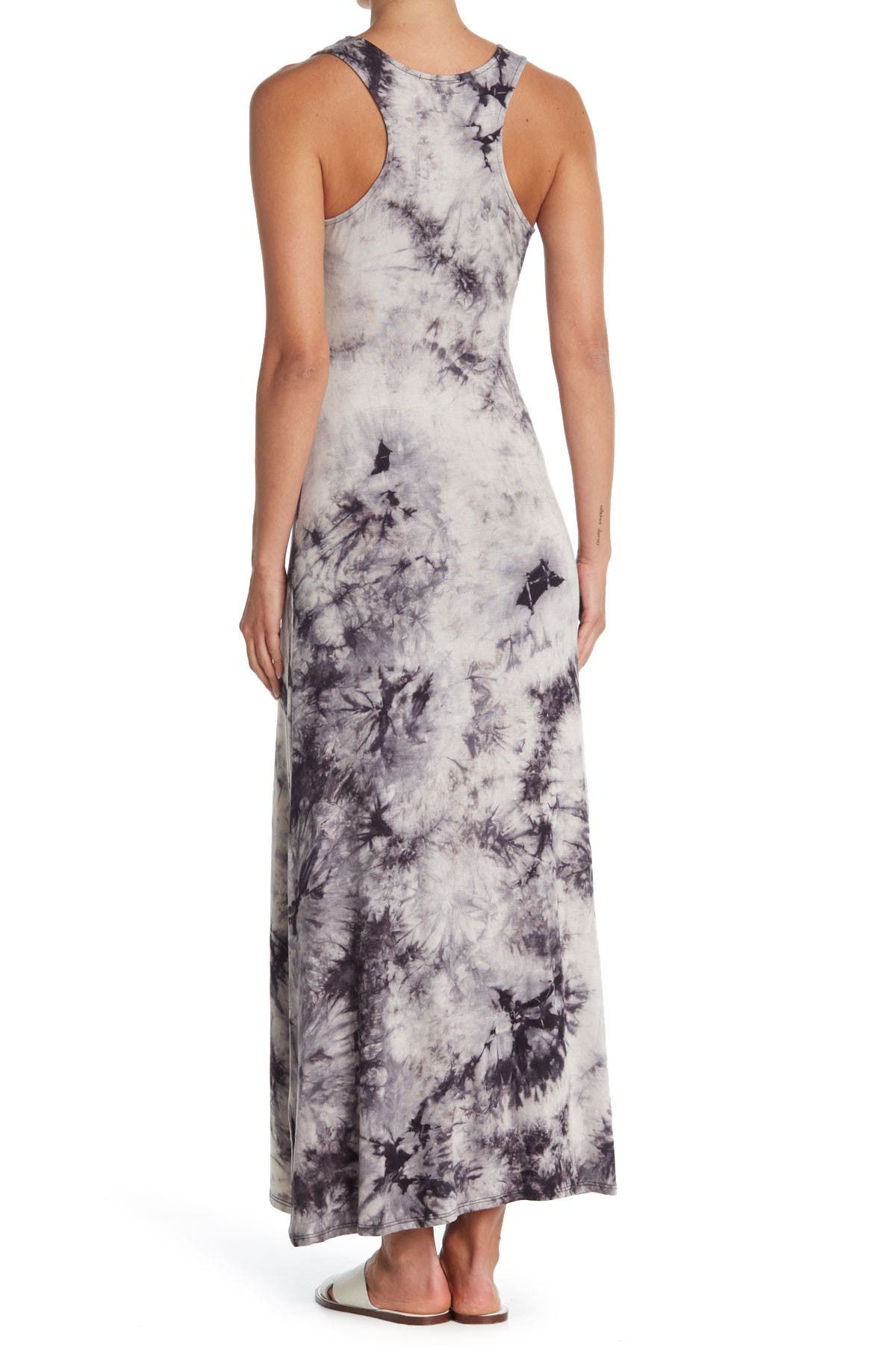 Tie Dye Racerback Sleeveless Maxi Dress - image 2