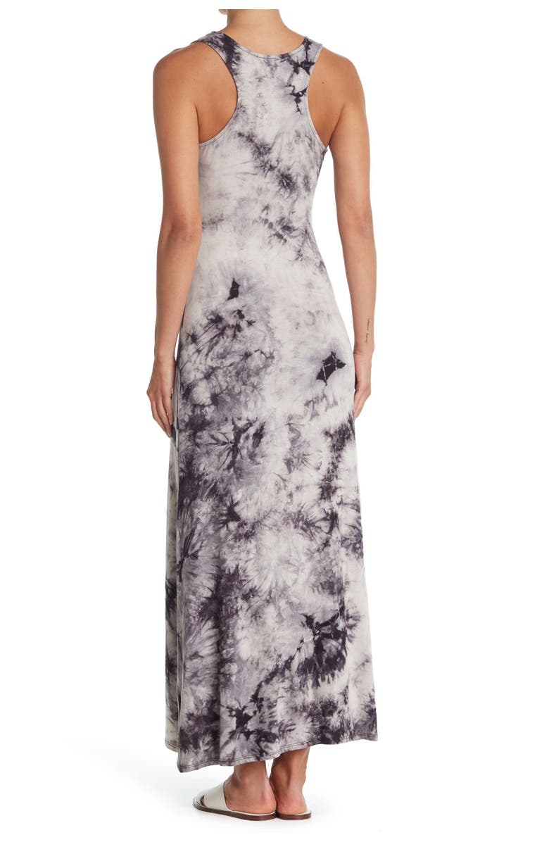 WEST K Tie Dye Racerback Sleeveless Maxi Dress, Alternate, color, Grey Tie Dye