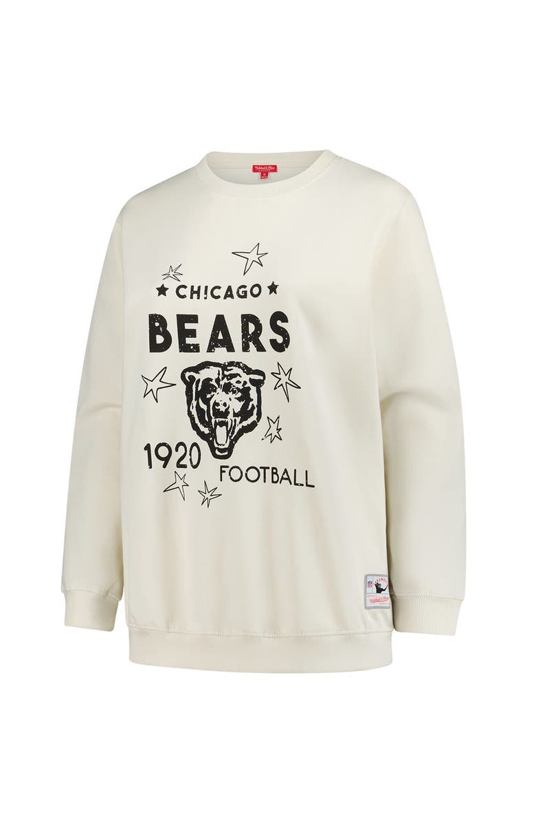 Mitchell & Ness Women's Mitchell & Ness Cream Chicago Bears Plus Size Shooting Star Sweatshirt, Alternate, color, Cream