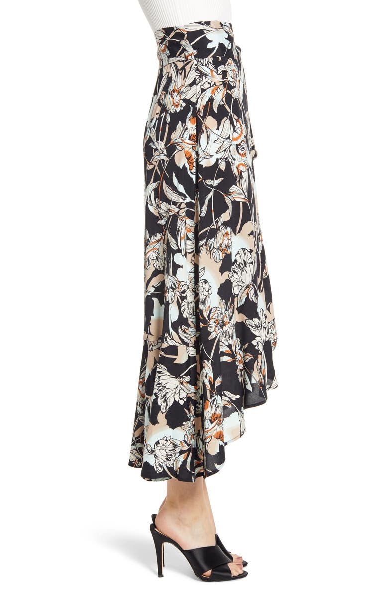 Leith Flowy Wrap Skirt, Alternate, color, 
