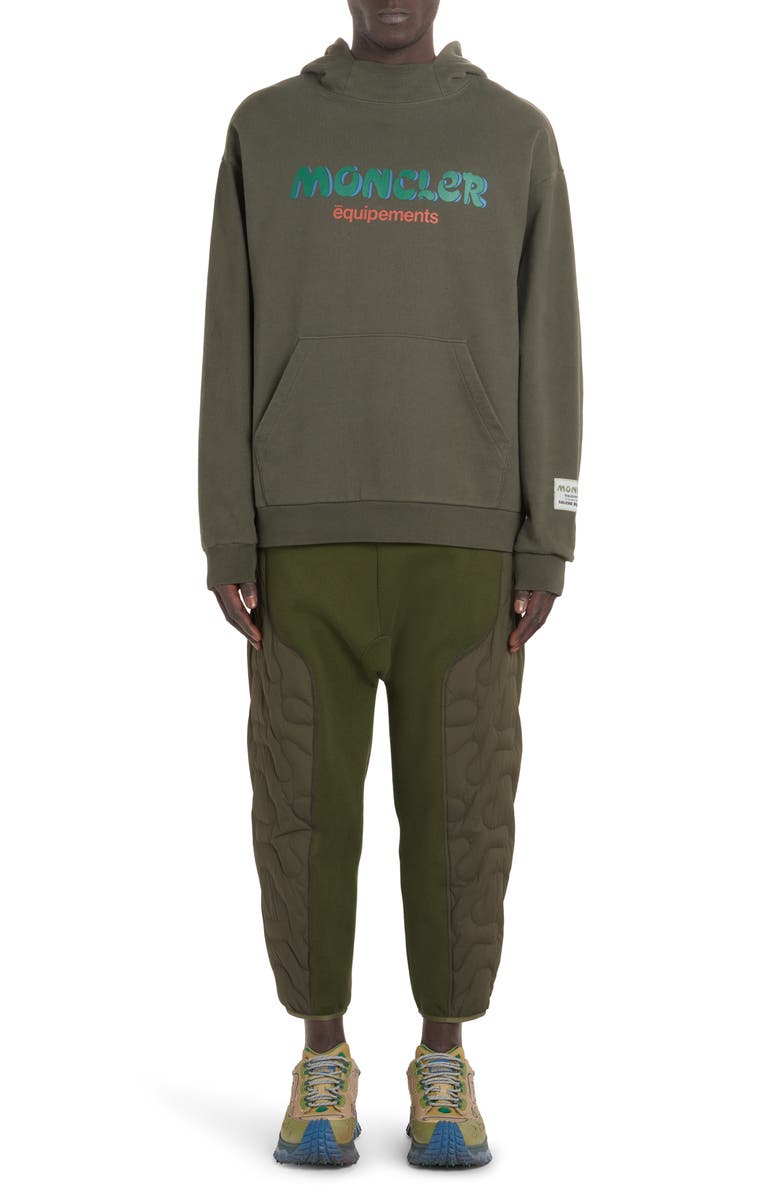 Moncler Genius Logo Cotton Hoodie, Alternate, color, 