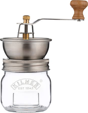 Seasoning Grinder, Refillable Glass Spice Mill with Stainless Steel Grinder
