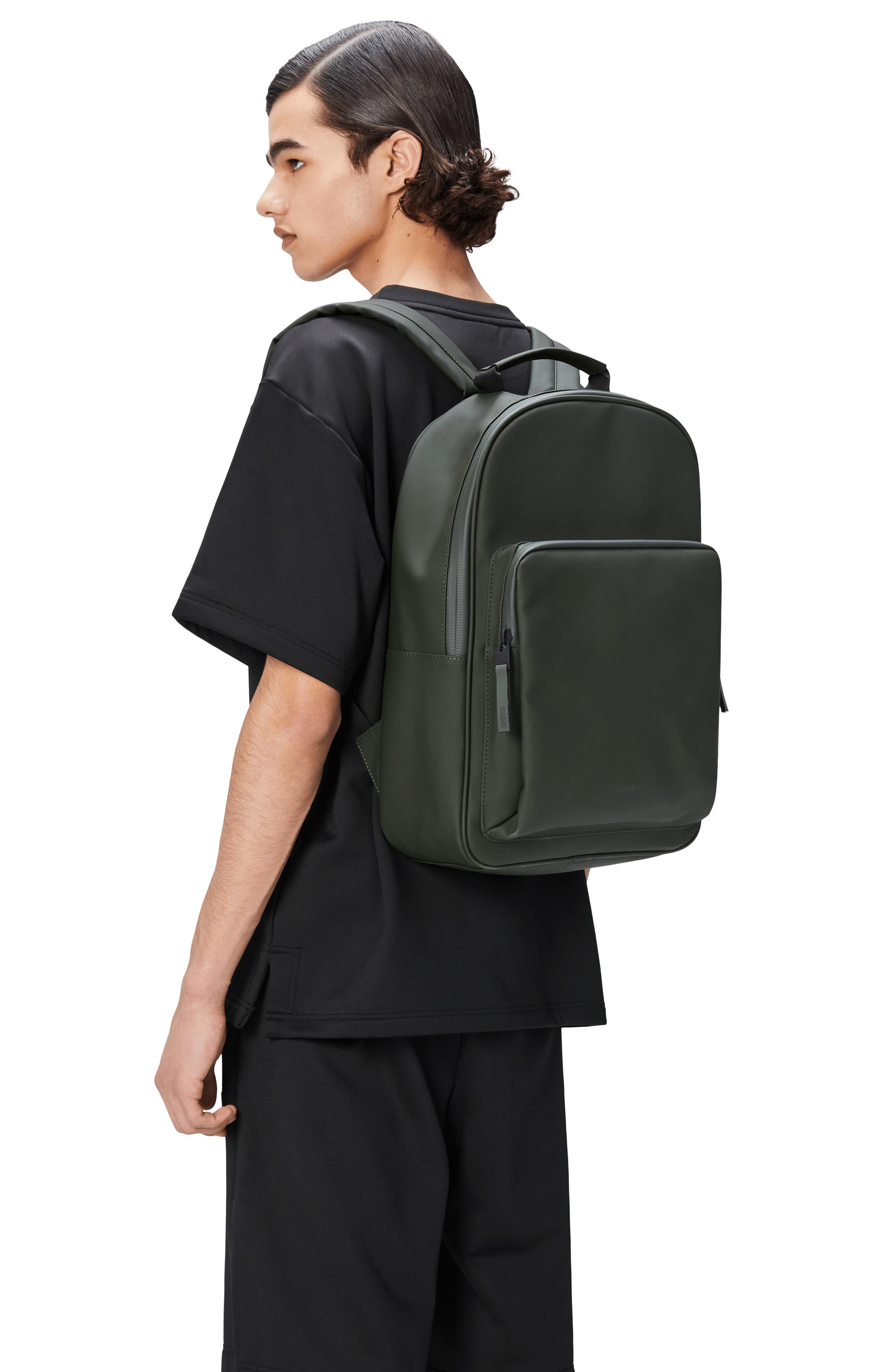 Large Book Daypack, Alternate, color, GREEN