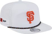 New Era Men's New Era White San Francisco Giants Perforated Golfer Snapback Hat
